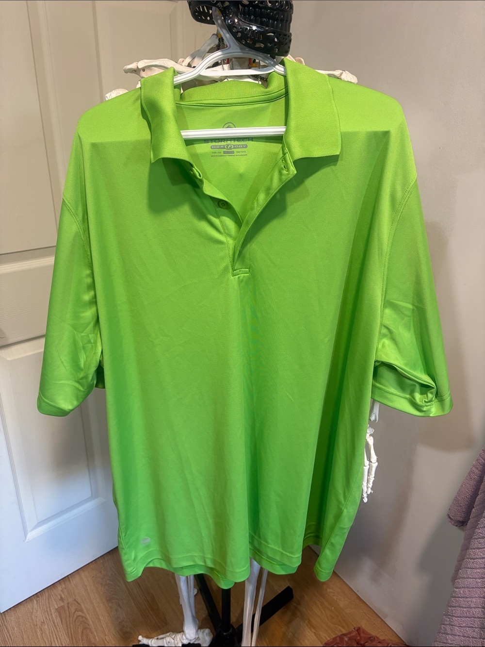 Storm Men's Bright Lime Green Performance Polo